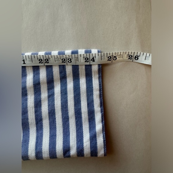 RAIN Woman's Striped Asymmetrical Hem Long Sleeve Button Down Shirt, Size L - Picture 4 of 7